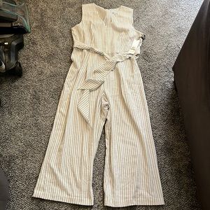 Calvin Klein black and white jumpsuit